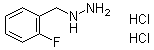 [(2-氟苯基)甲基]肼二盐酸盐分子结构 (CAS 1349715-77-0)
