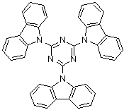 structure of CAS# 134984-37-5, 2,4,6-三(咔唑基)-1,3,5-三嗪