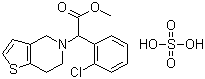 structure of CAS# 135046-48-9, (+/-)-Clopidogrel bisulfate