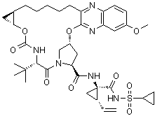 Grazoprevir分子结构 (CAS 1350514-68-9)