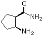 顺式-2-氨基-1-环戊烷甲酰胺分子结构 (CAS 135053-11-1)