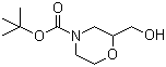 4-Boc-2-羟甲基吗啉分子结构 (CAS 135065-69-9)