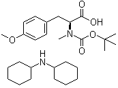 structure of CAS# 135103-27-4, N-[叔丁氧羰基]-N-甲基-O-甲基-L-酪氨酸二环己基铵盐