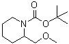 2-[(甲氧基)甲基]-1-哌啶羧酸叔丁酯分子结构 (CAS 1351094-46-6)