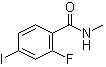 structure of CAS# 1351185-56-2, 2-氟-4-碘-N-甲基苯甲酰胺