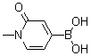 B-(1,2-二氢-1-甲基-2-氧代-4-吡啶基)硼酸分子结构 (CAS 1351413-50-7)