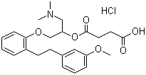 structure of CAS# 135159-51-2, 盐酸沙格雷酯