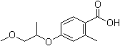 4-(2-甲氧基-1-甲基乙氧基)-2-甲基苯甲酸分子结构 (CAS 1351690-41-9)