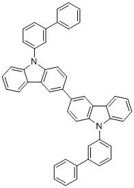 9,9'-双([1,1'-联苯]-3-基)-3,3'-联-9H-咔唑分子结构 (CAS 1352040-89-1)