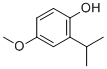 2-异丙基-4-甲氧基苯酚分子结构 (CAS 13522-86-6)