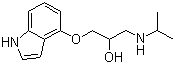 structure of CAS# 13523-86-9, 吲哚洛尔