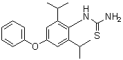 N-[2,6-双(1-甲基乙基)-4-苯氧基苯基]硫脲分子结构 (CAS 135252-10-7)