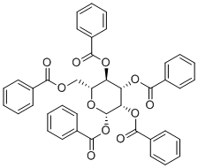 structure of CAS# 13526-09-5, 1,2,3,4,6-五-O-苯甲酰基-beta-D-吡喃甘露糖