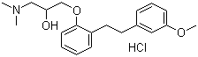 structure of CAS# 135261-74-4, 1-(二甲基氨基)-3-[2-[2-(3-甲氧基苯基)乙基]苯氧基]-2-丙醇盐酸盐