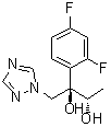 (2R,3S)-2-(2,4-二氟苯基)-1-(1H-1,2,4-三唑-1-基)-2,3-丁二醇分子结构 (CAS 135270-11-0)