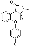3-[2-(4-氯苯氧基)苯基]-1-甲基吡咯烷-2,4-二酮分子结构 (CAS 1352744-53-6)