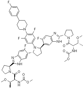 structure of CAS# 1353900-92-1, Pibrentasvir