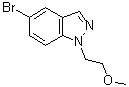 5-溴-1-(2-甲氧基乙基)-1H-吲唑分子结构 (CAS 1354220-34-0)