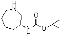 N-[(3R)-六氢-1H-氮杂卓-3-基]氨基甲酸叔丁酯分子结构 (CAS 1354351-56-6)