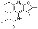 CAS 登录号：135465-75-7, 2-氯-N-(5,6,7,8-四氢-2,3-二甲基呋喃并[2,3-b]喹啉-4-基)乙酰胺