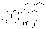 CAS # 1354691-78-3, 5,6,7,8-Tetrahydro-6-(6-methoxy-5-methyl-3-pyridinyl)-4-[(3S)-3-pyrrolidinyloxy]pyrido[4,3-d]pyrimidine