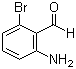 2-氨基-6-溴苯甲醛分子结构 (CAS 135484-74-1)