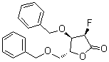 2-脱氧-2-氟-3,5-二-O-(苯基甲基)-D-核糖酸 gamma-内酯分子结构 (CAS 1355049-97-6)