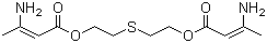 3-氨基-2-丁烯酸 1,1'-(硫代二-2,1-乙二基)酯分子结构 (CAS 13560-49-1)
