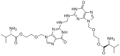 双伐昔洛韦分子结构 (CAS 1356019-51-6)