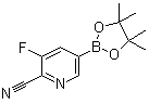 structure of CAS# 1356066-65-3, (6-氰基-5-氟吡啶-3-基)硼酸频哪醇酯