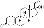 CAS # 13563-60-5, Vinylestrenolone, 17alpha-Vinyl-5(10)-estrene-17beta-ol-3-one, 17alpha-Vinylestr-5(10)-en-17beta-ol-3-one, NSC 72160, Norgesterone, Norvinodrel