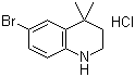 structure of CAS# 135631-91-3, 6-溴-1,2,3,4-四氢-4,4-二甲基喹啉盐酸盐