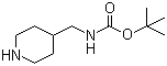 structure of CAS# 135632-53-0, 4-Boc-氨甲基哌啶