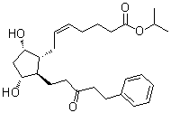 15-氧代拉坦前列素分子结构 (CAS 135646-98-9)