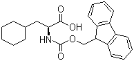 N-芴甲氧羰基-3-环己基-L-丙氨酸分子结构 (CAS 135673-97-1)