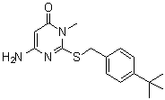 CAS # 1356834-62-2, 6-Amino-2-[[[4-(1,1-dimethylethyl)phenyl]methyl]thio]-3-methyl-4(3H)-pyrimidinone