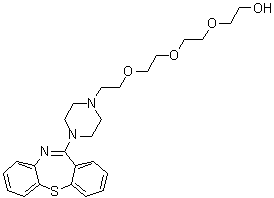 structure of CAS# 1356906-17-6, 2-[2-[2-[2-(4-Dibenzo[b,f][1,4]thiazepin-11-yl-1-piperazinyl)ethoxy]ethoxy]ethoxy]ethanol