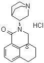 structure of CAS# 135729-76-9, [R-(R*,S*)]-2-(1-Azabicyclo[2.2.2]oct-3-yl)-2,3,3a,4,5,6-hexahydro-1H-benz[de]isoquinolin-1-one monohydrochloride