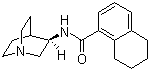 (S)-N-(1-氮杂双环[2.2.2]辛-3-基)-5,6,7,8-四氢-1-萘甲酰胺分子结构 (CAS 135729-78-1)