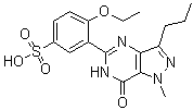 3-(6,7-Dihydro-1-methyl-7-oxo-3-propyl-1H-pyrazolo[4,3-d]pyrimidin-5-yl)-4-ethoxybenzenesulfonic acid molecular structure (CAS 1357931-55-5)