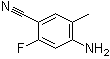 4-氨基-2-氟-5-甲基苯甲腈分子结构 (CAS 1357942-79-0)