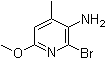 2-溴-6-甲氧基-4-甲基吡啶-3-胺分子结构 (CAS 135795-51-6)