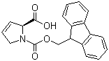 (S)-1-(芴甲氧羰基)-2,5-二氢-1H-吡咯-2-羧酸分子结构 (CAS 135837-63-7)