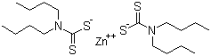 structure of CAS# 136-23-2, Zinc dibutyldithiocarbamate