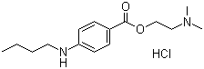 structure of CAS# 136-47-0, 盐酸丁卡因