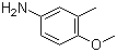 CAS # 136-90-3, 4-Methoxy-3-methylaniline
