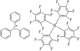 structure of CAS# 136040-19-2, Trityl tetrakis(pentafluorophenyl)borate