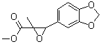 3-(1,3-苯并二氧杂环戊烯-5-基)-2-甲基-2-环氧乙烷羧酸甲酯分子结构 (CAS 13605-48-6)