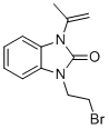 CAS 登录号：136081-17-9, 1,3-二氢-1-(2-溴乙基)-3-异丙烯基-2h-苯并咪唑-2-酮