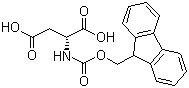 structure of CAS# 136083-57-3, Fmoc-D-aspartic acid